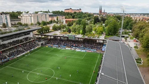 Studenternas IP i Uppsala under Allsvensk match med Sirius Fotboll.